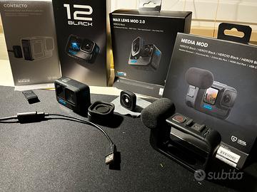 GOPRO 12 BLACK+ MEDIA MOD+MAX LENS 2.0+CONTACTO
