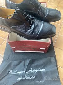 Scarpe uomo nere allacciate di lusso