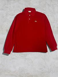 Lacoste originale polo manica lunga rossa🔥