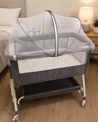 Culla Neonato 3 in 1 Portatile con Zanzariera