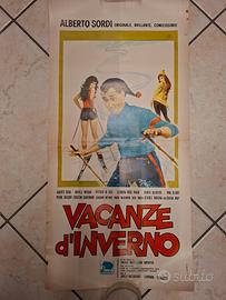 manifesto locandina origina film VACANZE D'INVERNO