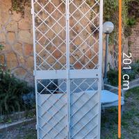 Porta in ferro due ante con serratura 