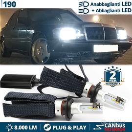 Lampadine LED H4 per Fari MERCEDES 190 Luce Bianca