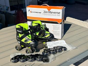 Pattini 2 in 1 Reverse tg S - piede 30-33