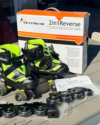 Pattini 2 in 1 Reverse tg S - piede 30-33