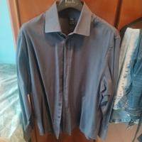 camicia grigio/blu, cerimonia