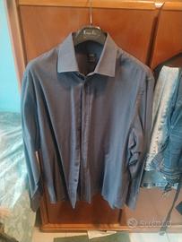 camicia grigio/blu, cerimonia