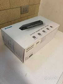 DLINK DGS1024D switch unmanaged 24 porte, nuovo