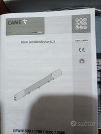 bordo sensibile di sicurezza Came