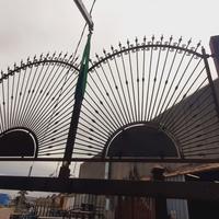 Cancello di 400 x 181/193 x 225 su monoblocco