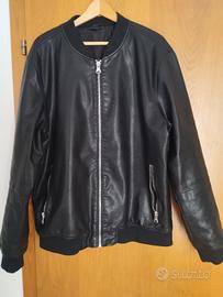 giubbotto pelle da uomo XL