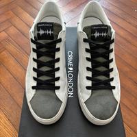 Scarpe Crime London Uomo Pelle Bianca e Verde 44