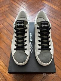 Scarpe Crime London Uomo Pelle Bianca e Verde 44