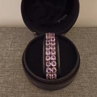 Bracciale argento 925 con 48 ametiste