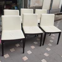 Gruppo sei sedie Poltrona Frau mod. Beatrice