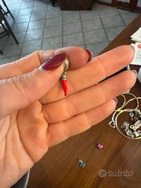 charm pendente cornino portafortuna pandora