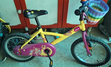 bicicletta Btwin 5-7 anni 16 pollici 