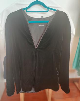 Blusa elegante in velluto Armani