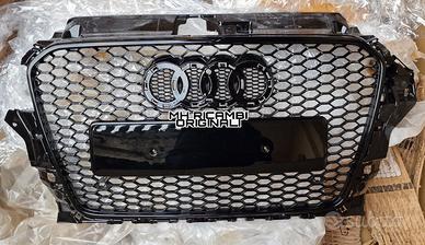 Calandra Griglia Centrale Audi 8V RS Nero Lucido