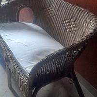 divanetto 2 posti in  vimini