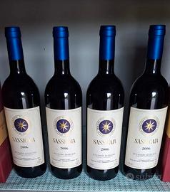 Vino 4 Bottiglie Sassicaia, anno 2006