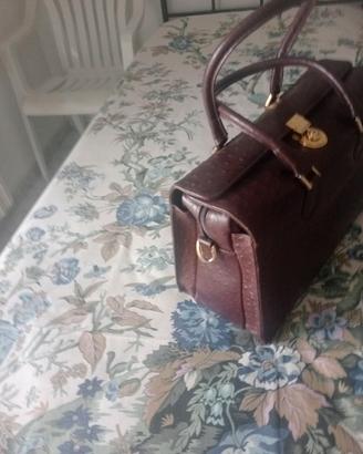 Borsa cartella vera pelle struzzo 