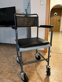 Sedia con rotelle per interno
