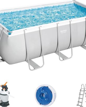 PISCINA BETSWAY 412x201x122 con POMPA A SABBIA