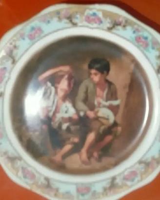 Depos Limoges Piatto di ceramica decorata