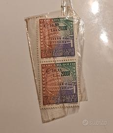 marca da bollo anno 2001