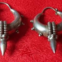 Orecchini Indiani d’argento vintage anni 70