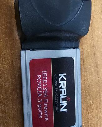 Scheda Pcmcia 3 porte firewire