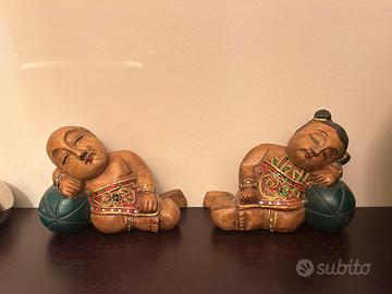 Buddha Thailandia 1960 Vintage scultura