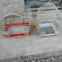 2 gabbie per uccellini 