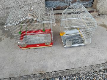 2 gabbie per uccellini 