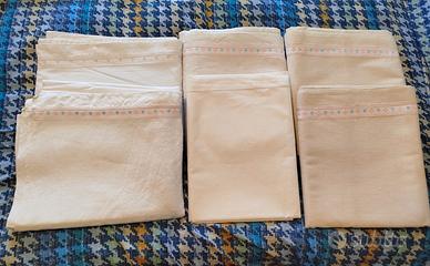 set biancheria da letto vintage in lino 