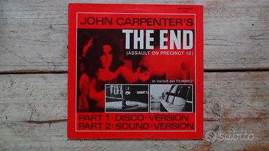 John Carpenter's The End lp vinile 45 Maxi-Single