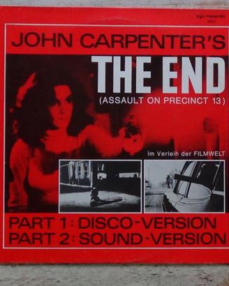 John Carpenter's The End lp vinile 45 Maxi-Single