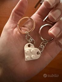 Portachiavi divisibili stile Lego - San Valentino