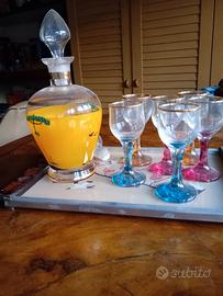 SET LIQUORE VINTAGE DIPINTO A MANO JAPAN 