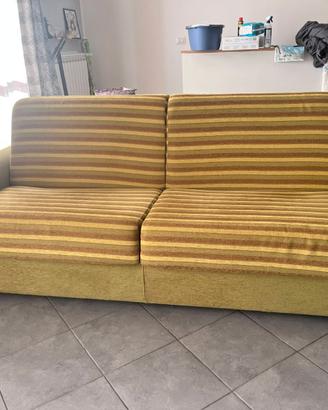 Divano letto matrimoniale verde (4 posti)