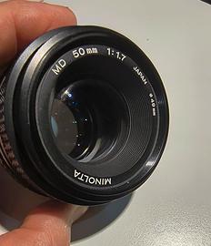 obiettivo Minolta MD 50mm 1.7 come nuovo 