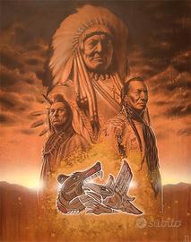 Dipinto_Indiani - Pelle Rossa - Nativi Americani