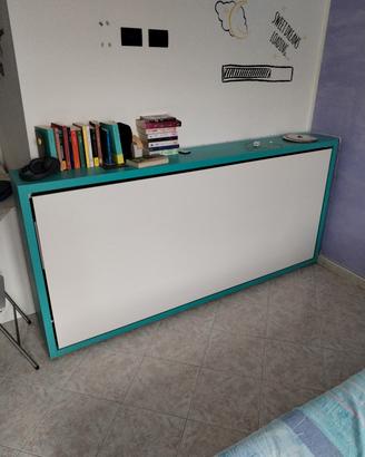 LETTO A  SCOMPARSA  LATERALE, UNA PIAZZA.
