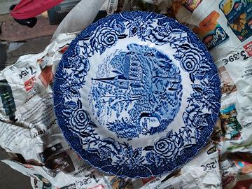 6 piatti vintage inglesi  per torta/frutta 