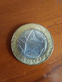 Moneta da 1000 Lire 1997 Europa confini errati