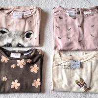 Lotto 4 magliette Zara neonata 3-9 mesi