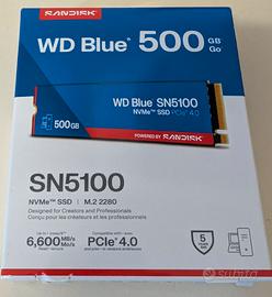 SSD NVMe WD Blue SN5100 500GB M.2 PCIe 4.0 fino a