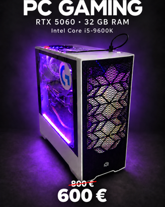 PC Gaming RTX 5060 8 GB • Intel i5 • 32 GB RAM – 6