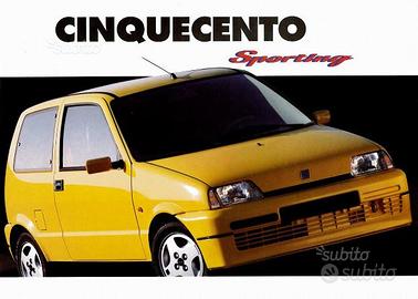 Dépliant Originale Fiat 500 Sporting